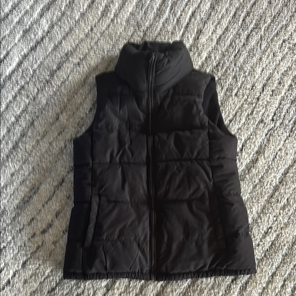 Sleek Black Quilted Vest